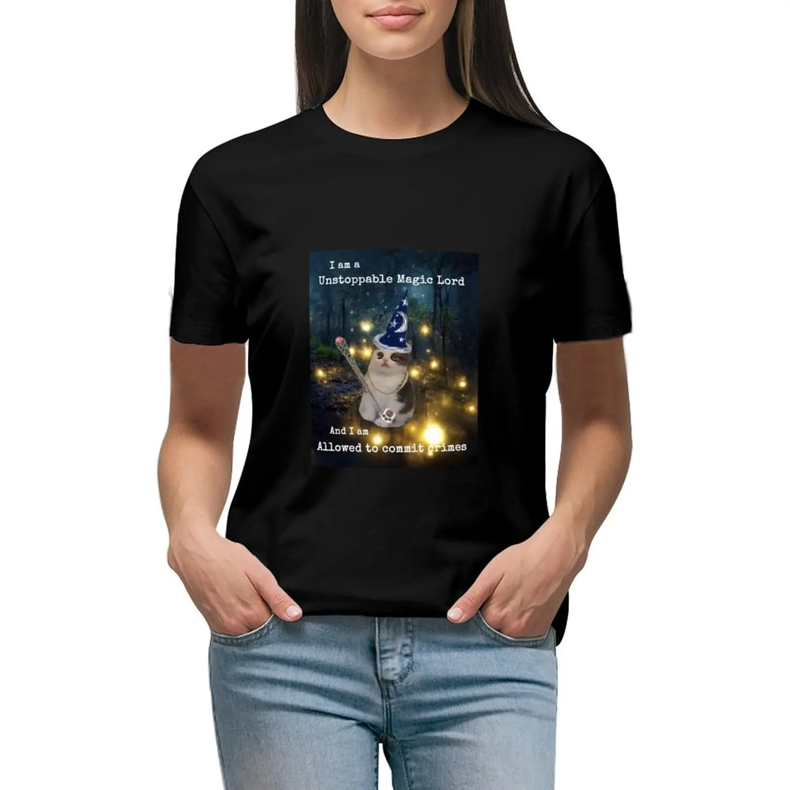 

Unstoppable Magic Lord T-shirt Blouse oversized summer top funny t shirts for Women