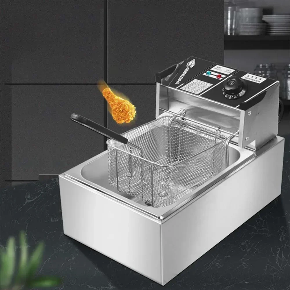 New Electric Fryer Commercial Fryer Fried Chicken French Fries Burger Multi-Function Oden Machine Chicken Chop Stall Machine
