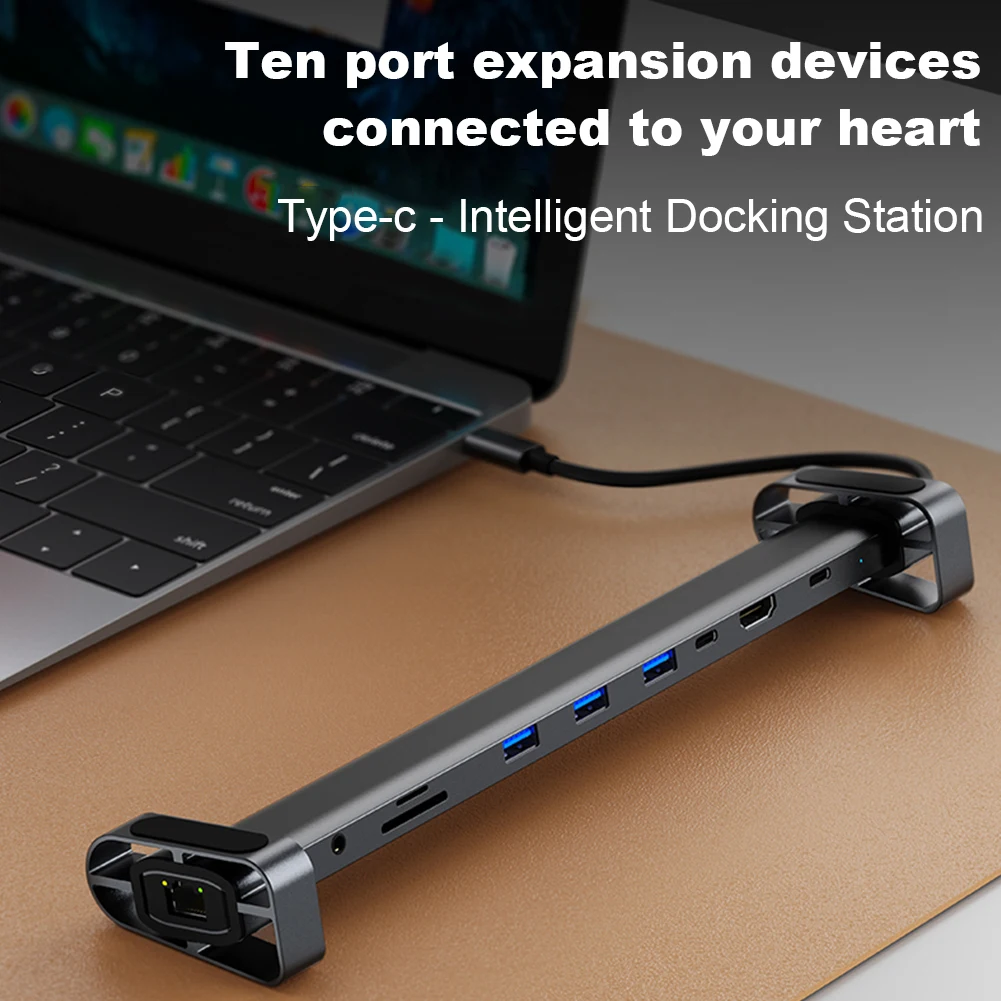 Ʈ PC Ƽ  й, TF SD ī , USB C ŷ ̼, 3 USB 3.0 Ʈ, 4K, 30Hz, 3.5mm  , 10 in 1