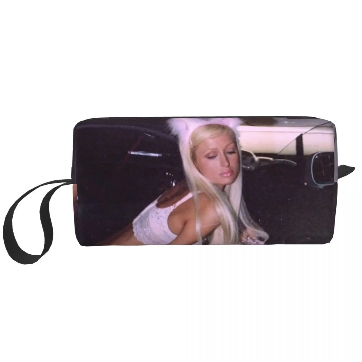

Paris Hilton Makeup Bag Cosmetic Organizer Storage Dopp Kit Fashion Toiletry Cosmetic Bag for Women Beauty Travel Pencil Case