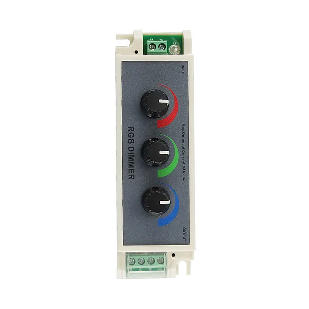 LED Three Way Dimmer RGB Light Strip Dimming Controller DC12-24V