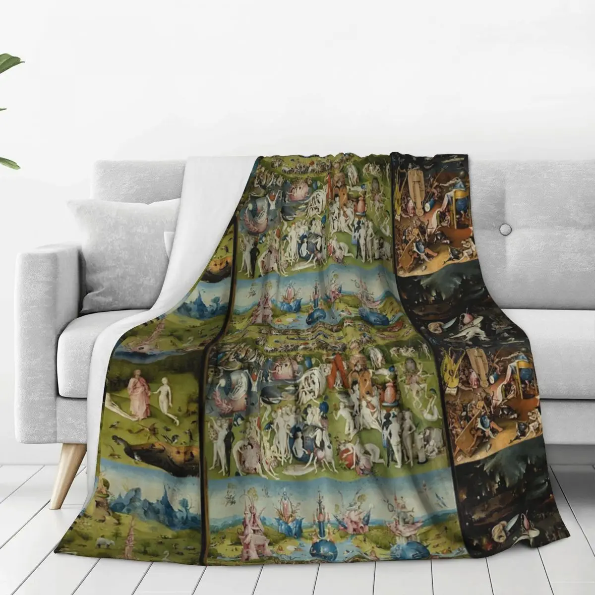 The Garden Of Earthly Delights - Hieronymus Bosc Blankets Fleece Breathable Sofa Throw Blankets For Couch Throws Bedspread Quilt 6