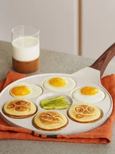  Multifunctional Fried Egg Burger Machine Breakfast Pan Steak Pan Pancake Pan Non-stick Pan Household Fried Egg Kitchen Utensils 