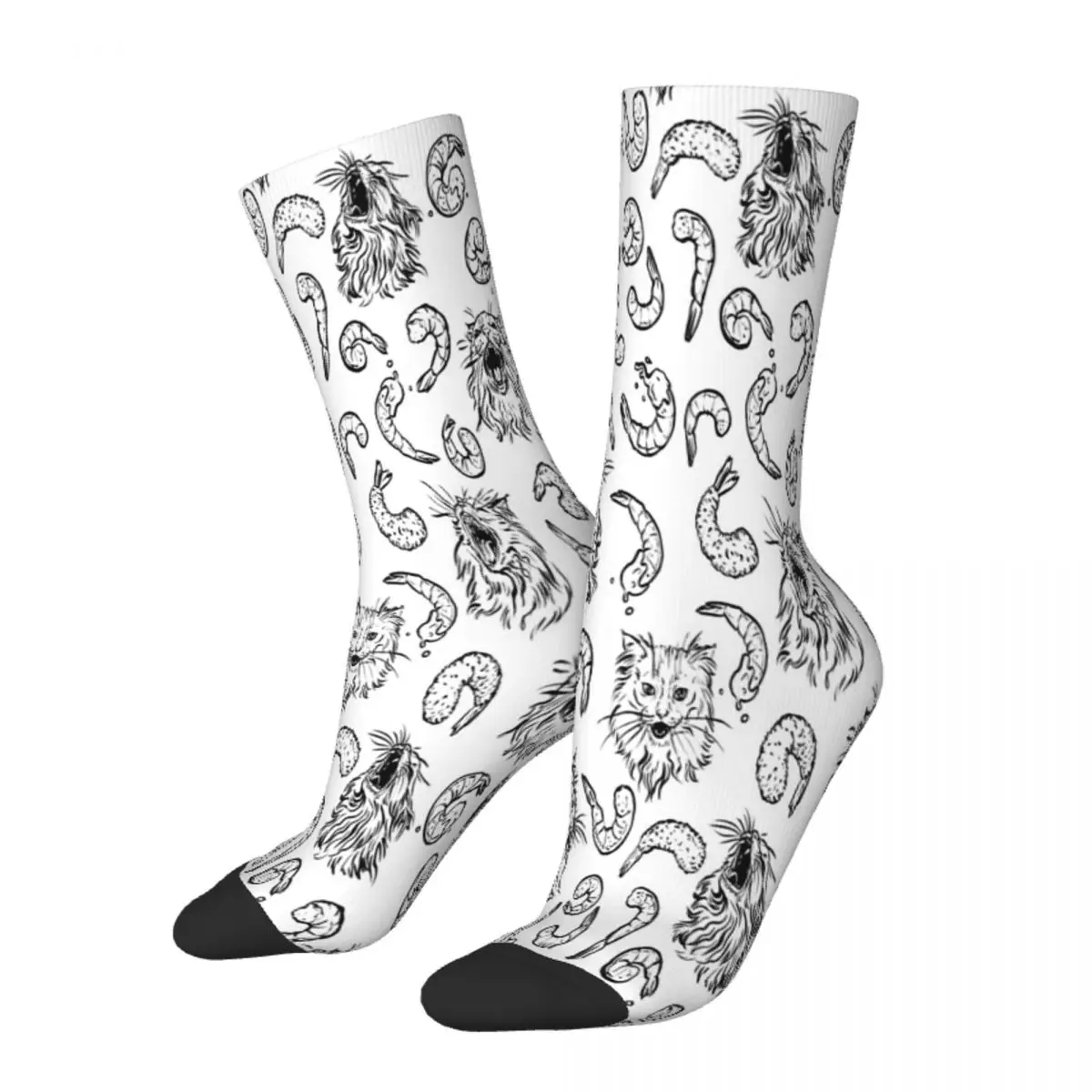 

Shrimpy Dreamz Thurston The Cat Pattern Socks Male Mens Women Summer Stockings Polyester