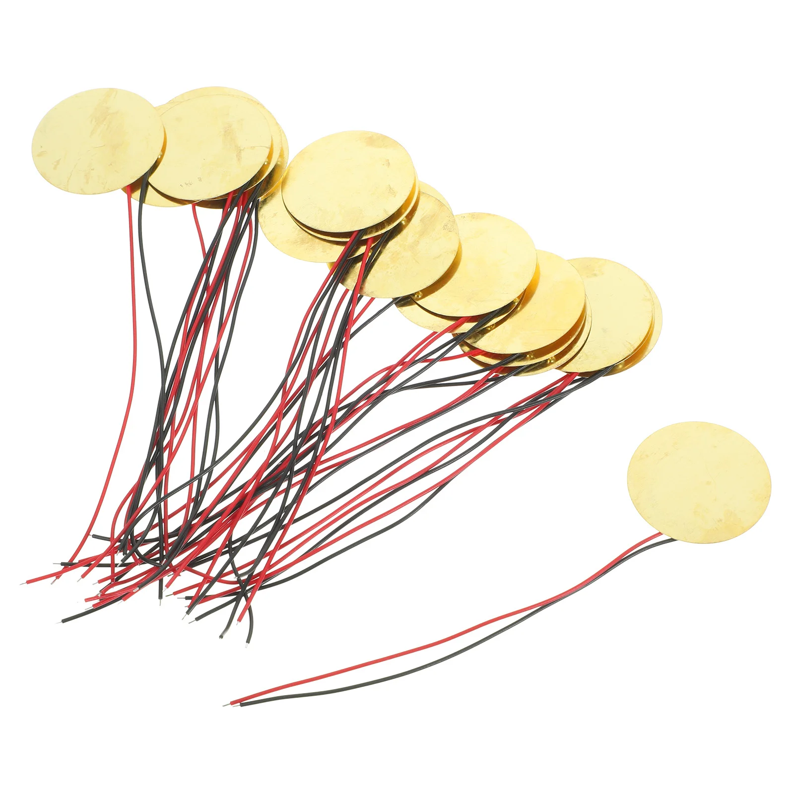 

20pcs Piezo Discs Copper Buzzers Microphone Trigger Sound Sensors Acoustic Instruments Accessories