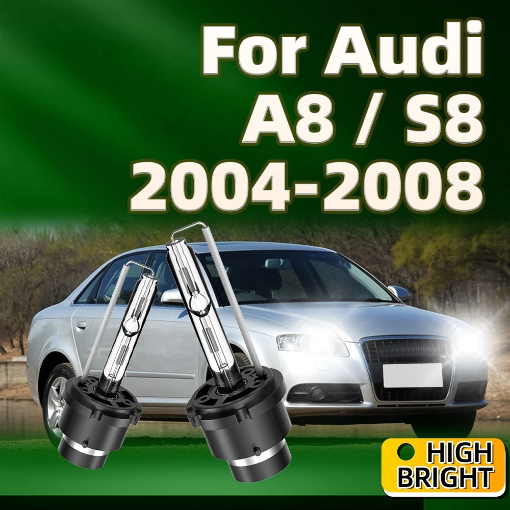 

2PCS 35W D2S Xenon Bulb HID Light 6000K 10000K Car Headlight 3800Lm High Bright For Audi A8 S8 2004 2005 2006 2007 2008