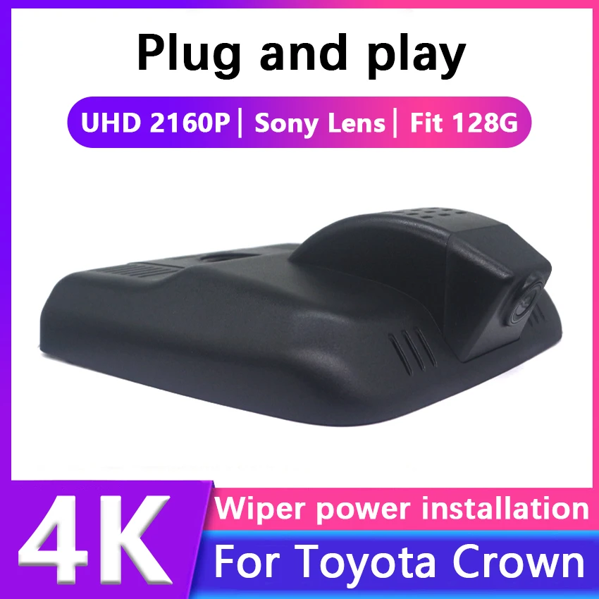 

Для Toyota Crown 2023 2024 передний и задний 4K видеорегистратор для автомобильной камеры видеорегистратор WIFI Автомобильный видеорегистратор записывающее устройство аксессуары