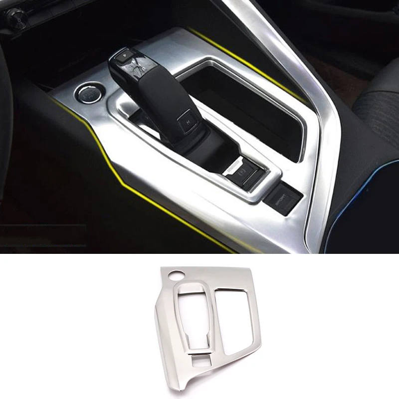 Copertura Del Pannello Del Cambio Di Controllo Centrale Dell'Auto Cromata Per Peugeot 3008 5008 2017 2018 2019 2020 2021 Accessori Interni Ricambi Aut