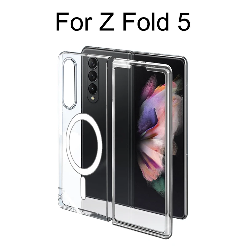 Magnetic Attraction Clear Case with MagSafe Magnet Cover