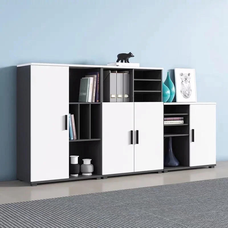 shelves doors filing cabinet display organizer nordic designer tall office cupboards stand large comodas con cajones furniture Wooded Tall Filing Cabinet Organizer Stand Luxury Modern Office Cupboards Space Designer Armoires De Salon Storage Furniture