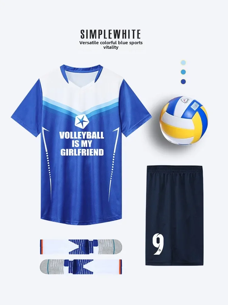 New Women's Volleyball Jersey Summer Sports Suit Men's Training Competition Airball Team Uniform Bulk Buy