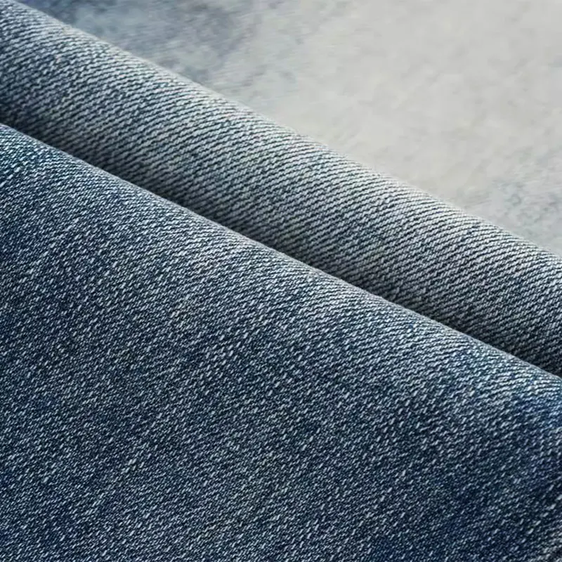 High Quality Fashion Designer Men Jeans Retro Blue Stretch Slim Fit Vintage Jeans Men Embroidery Selvedge Red Line Denim Pants