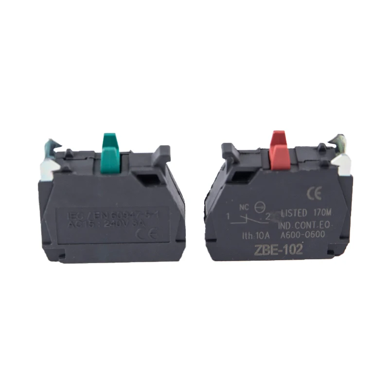 

1pc Button Switch Contact Block Base ZBE-101 NO / ZBE-102 NC For Xb4/XB5