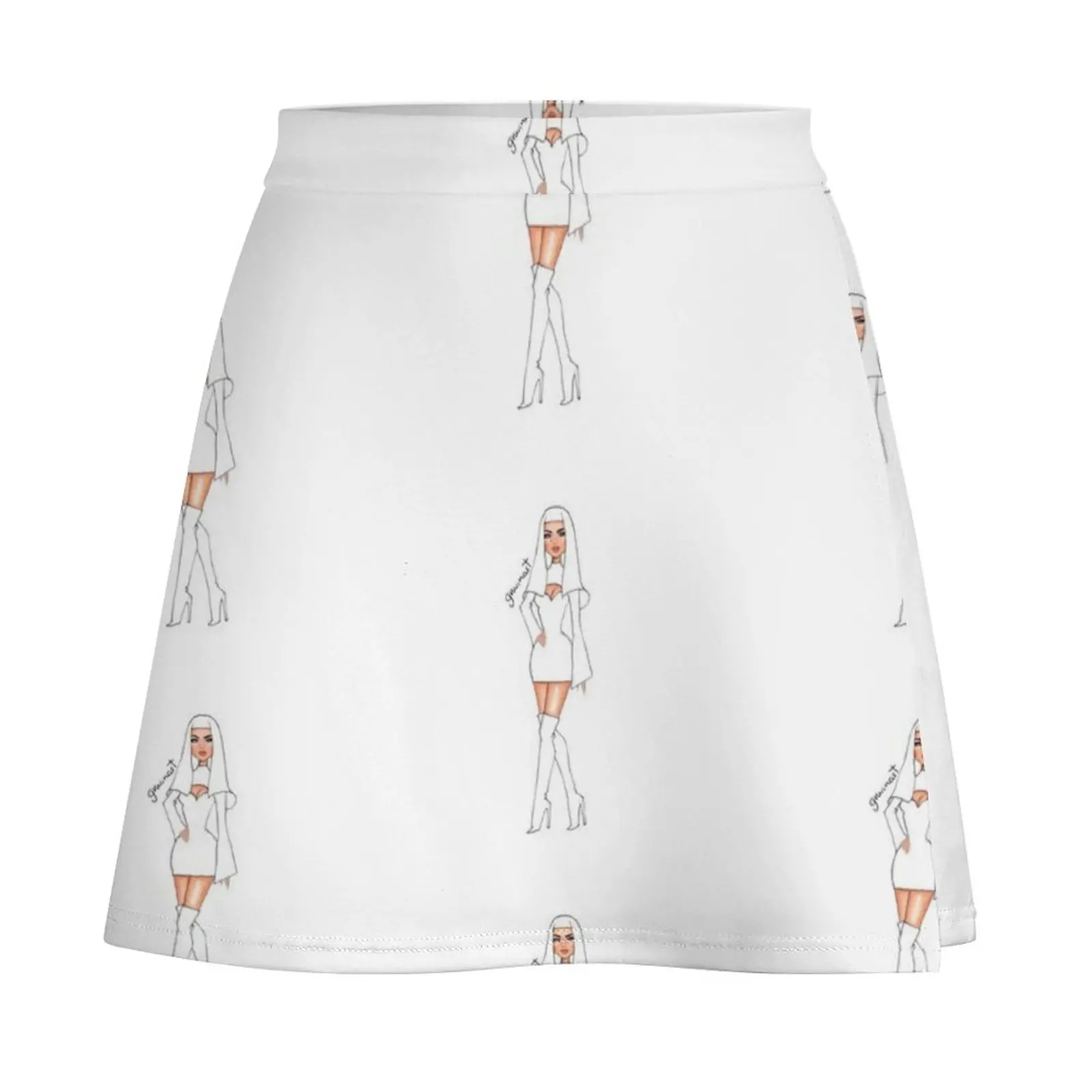 LET'S GO Mini Skirt dresses summer woman 2024 Miniskirt Korean clothing Women clothing