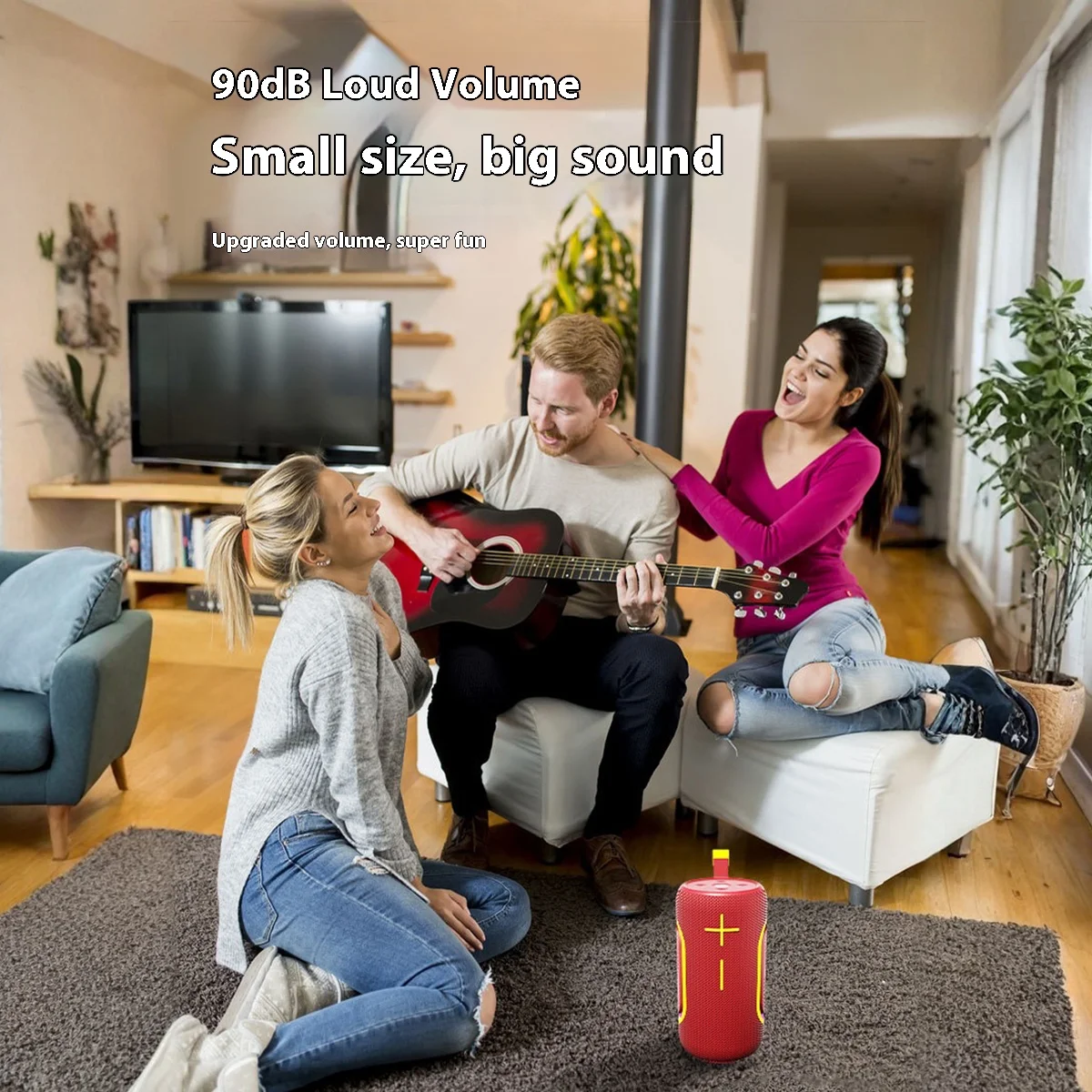 Powerful Portable Bluetooth Speaker With Stereo Bass Subwoofer_voghion.com