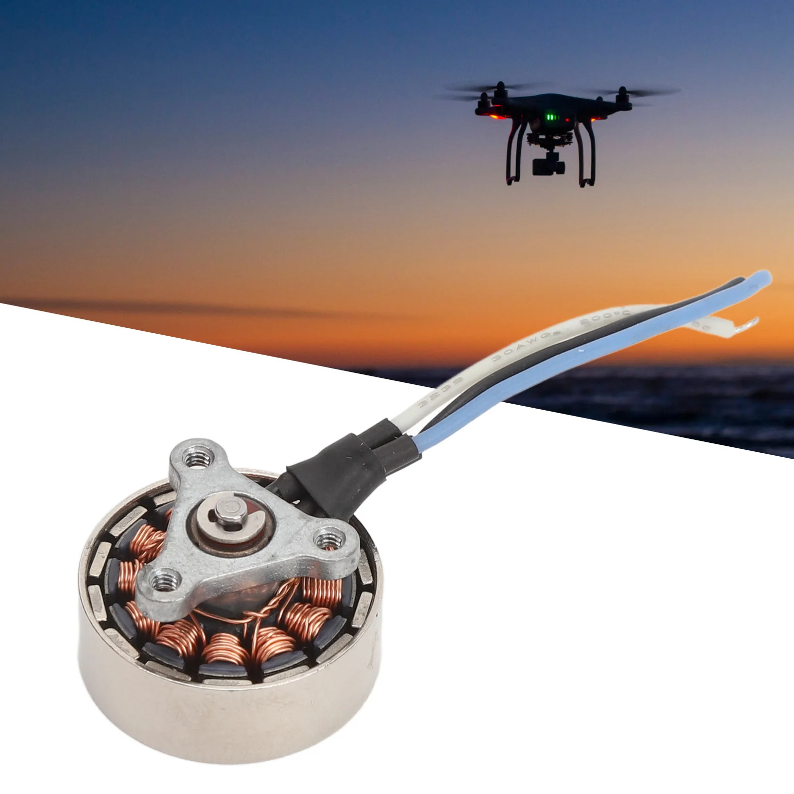 Moteur Avion RC 3.7V 1503 Sans Balais Alliage Aluminium