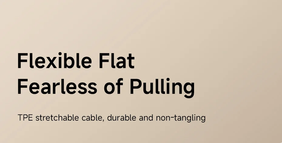 Unidirectional Retractable USB C Cable 100W Fast Charging