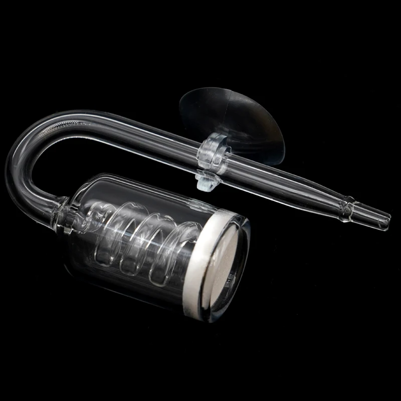 CO2 Diffuser Aquarium Glass Spiral Carbon Dioxide Atomizer Diffuser With Suction Cup For Aquarium Fish Tank Accessories 4