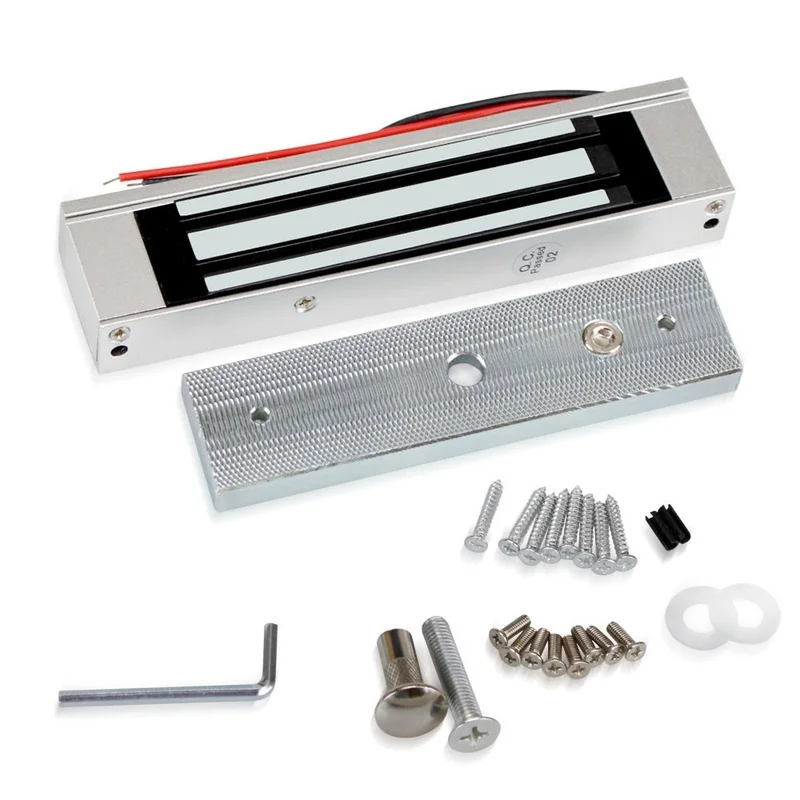 

180KG/380lbs Outdoor Waterproof Door Lock Electromagnetic Lock DC 12V Fail-safe Glass Door Wooden Door Lock with Bracket