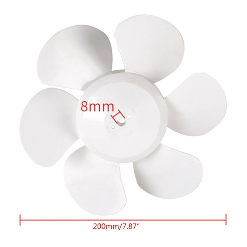 Plastic Fan Blade RV Vent Fan Blade 6" 8" 10" 12" Replacement Fan Blade Round Bore For Bathroom Roof Vent Range Hood