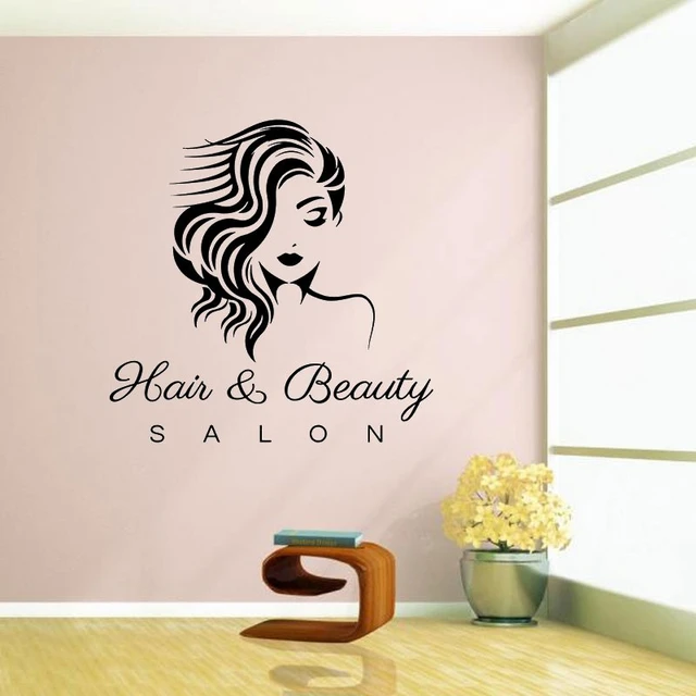 Salon de coiffure fille femme cheveux sèche cheveux salon cadeau'  Autocollant