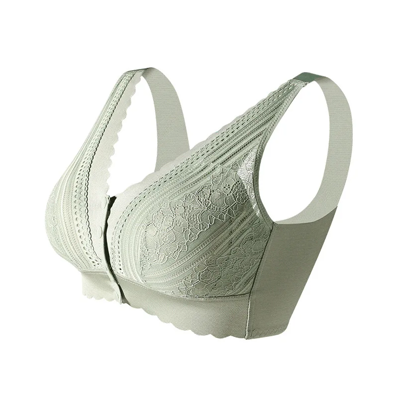 

2051 Front Buckle Large Size Prostheses Breast Bra Latex Chest Pad Pocket Breast Cancer Postoperative Women Underwear