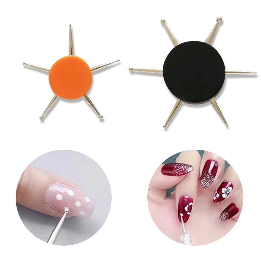 1Pcs Nail Art Dotting Tools Disc Nail Drill Point Nail Tools Dot Painting Tools Nail Point Drill Pen 2
