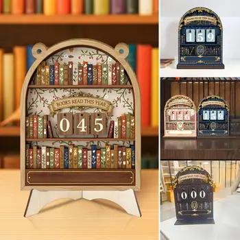 Vintage Wooden Reading Tracker 1