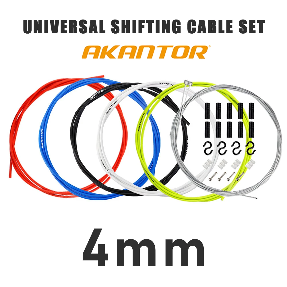 AKA Fahrrad Brems-/Schaltzug- und Gehäuse-Sets für MTB- und Rennräder – Schalt-/Bremszug-Kits mit Kabeln und Leitungen – Detail 1