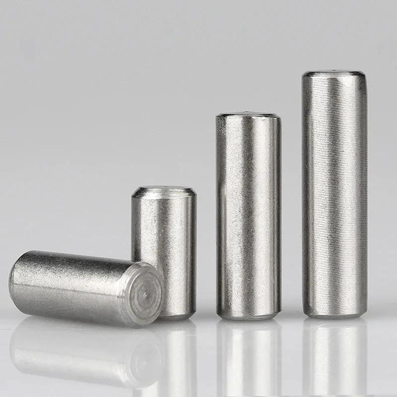 M1 M2 M3 M4 M5 M6 M8 Stainless Steel Cylindrical Dowel Pin Solid Fixing Pins Locating Metal Shaft Lock Rod Woodwork Fasten Kit
