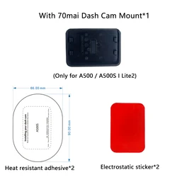 Universal Dash Cam Mount for Optimal Viewing Angle Adjustment (A500S Mount)