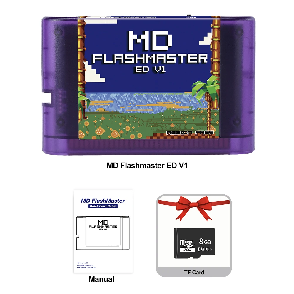 Retro MD Game Collection - 4000 Classic Games with 8GB Memory Card