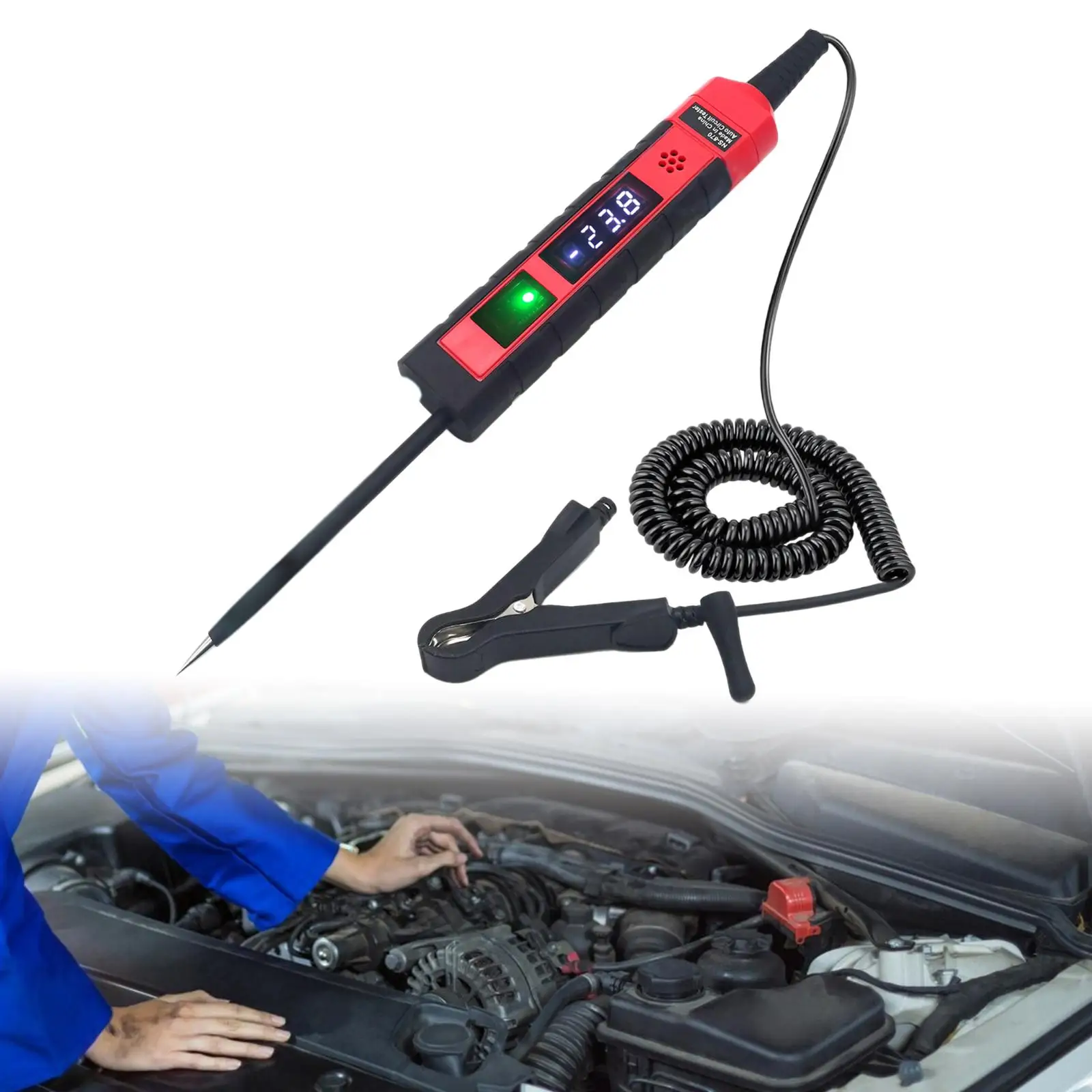 

Car Circuit Tester Multifunctional Heavy Duty Light Tester with Voltmeter