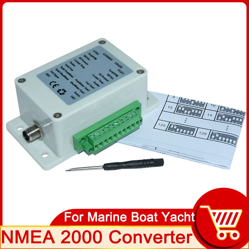 Dual NMEA 2000 Konverter/N2K Konverter Für Boot Yacht Marine Zubehör CX5003 Multifunktions NMEA2000 konverter 0-190 ohm