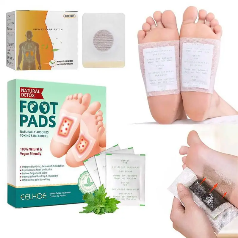 

10pcs Detox Foot Patches Natural Foot Care Patches Detox Stress Relief Patches For Stress Relief Improve Sleep Skin Care Tool