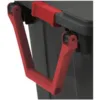 Set of 2 Black 40 Gallon Industrial Tote Plastic Bins with Wheels - Convenient Storage Solution 4