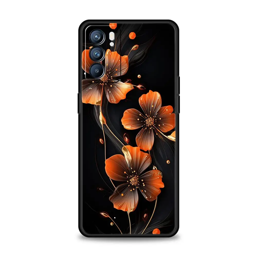 Elegant Floral and Leaf Design Phone Case