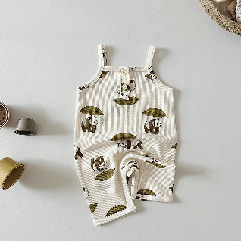 Cotton Baby Jumpsuit Summer Romper for Infant Boys and Girls