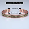 Vinterly Pure Copper Bracelets Female Magnetic Twisted Adjustable High Magnets Braided Open Cuff Bangles Resizable Jewelry Women 3