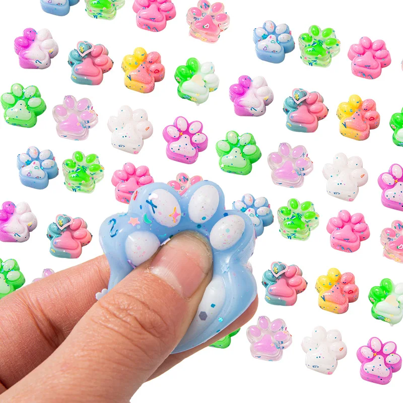 10/20pcs Mini Cute Cat Claw Plush Pinch Halloween Christmas Party Pack Fillers Kids Birthday Party Favors Goodie Pinata Fillers