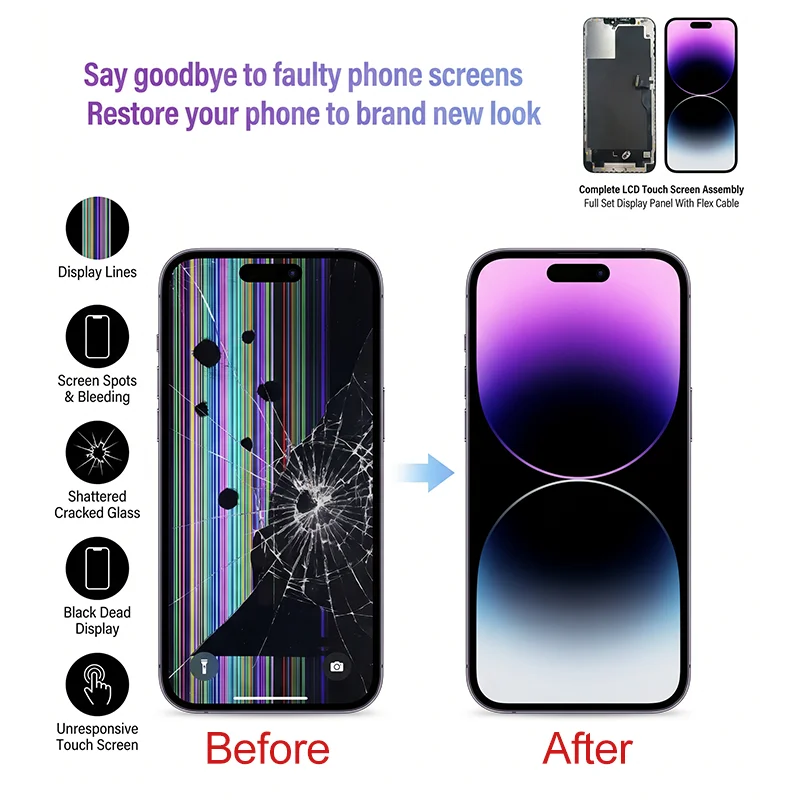 Premium OLED Display & 3D Touch Digitizer Replacement Parts