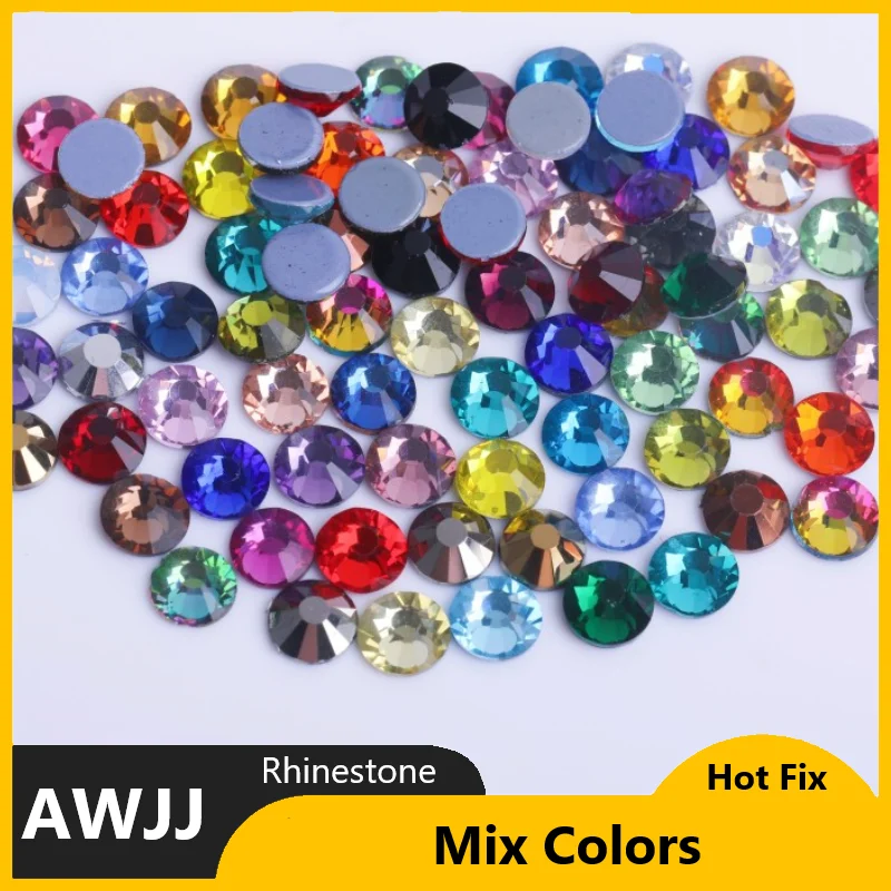 SS6-SS30 rosa opal farbe besser dmc hot fix strass, glas strass hotfix eisen auf strass nähen & stoff dekorationen – Detail 11