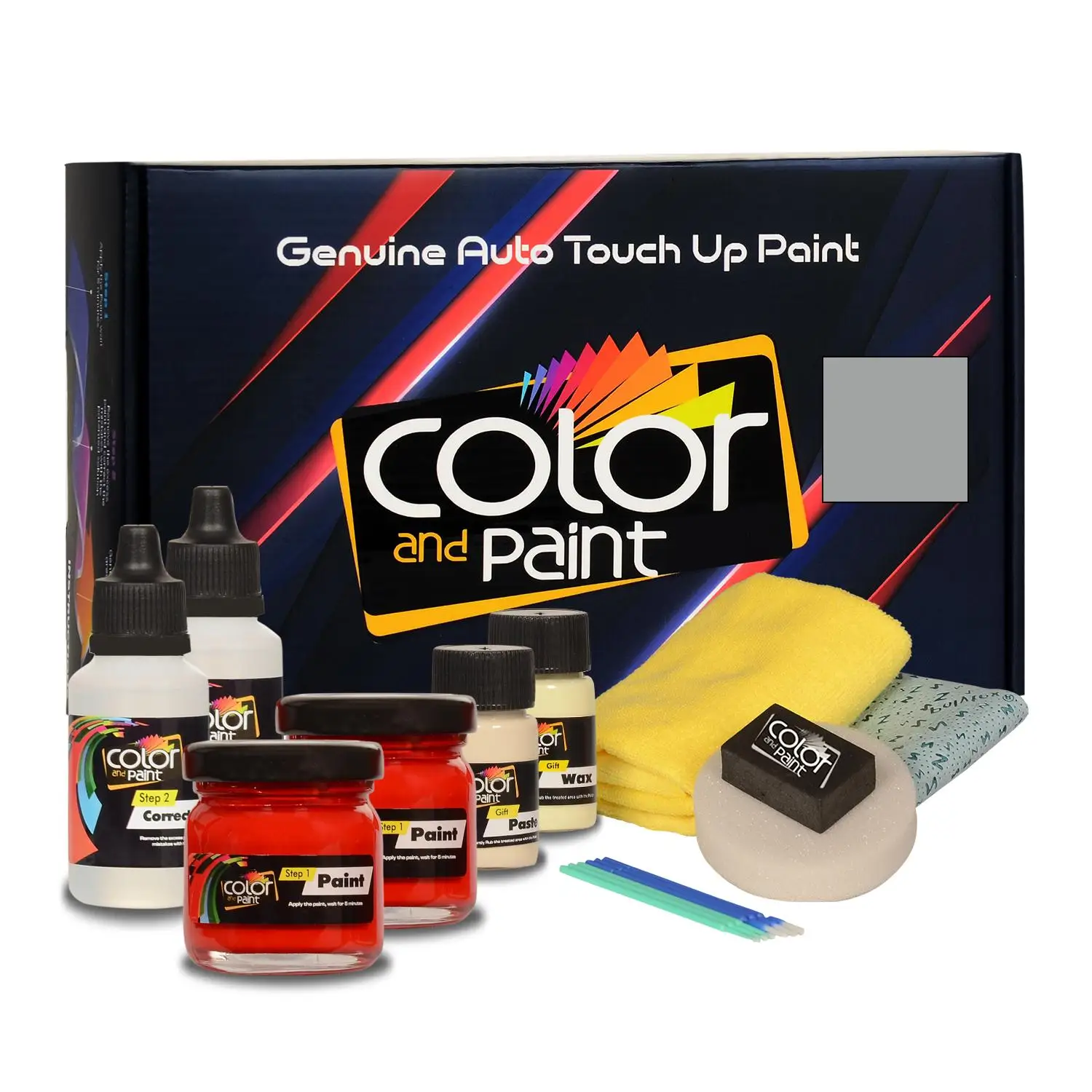 

Color and Paint compatible with Ford America Automotive Touch Up Paint - FLASH GREY MET - 7OP - Pro Care