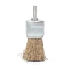 Heavy Duty 6mm Shank Copper Plating Stainless Steel Wire Wheel Brushes Suitable For Aviation And Petroleum Industries (5 Pack) 6