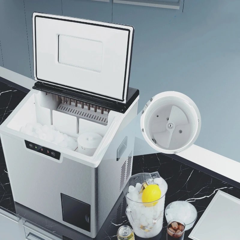 YYHC-Portable Ice Machine Rapidly Self Clean Ice Maker with Crushed 18pcs Per Cycle 7-10mins
