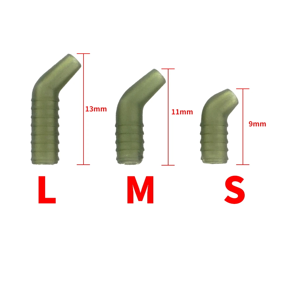 20pcs Carp Fishing Accessories Anti Tangle Sleeves Rubber Fish Hook Sleeves Aligner Fishing Terminal Tackle AH208 fishing accessories