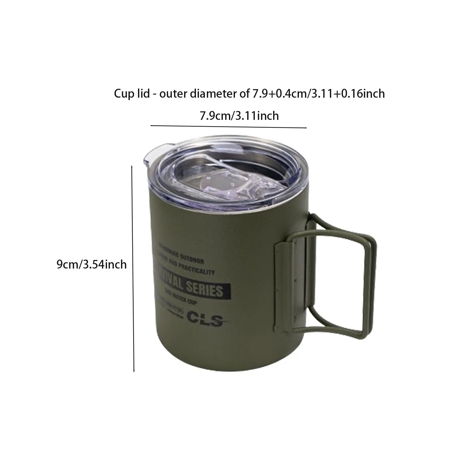 Camping Mug Insulated 304 Stainless Steel Drinkware Rustproof Camping Cup Metal Camping Mug Insulated 304 Stainless Steel Drinkware Rustproof Camping Cup Metal