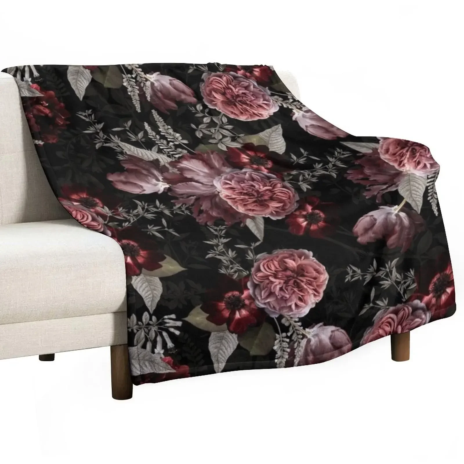 

Dutch Vintage Roses And Tulips Pattern Throw Blanket Sofas For Baby for winter Moving Blankets