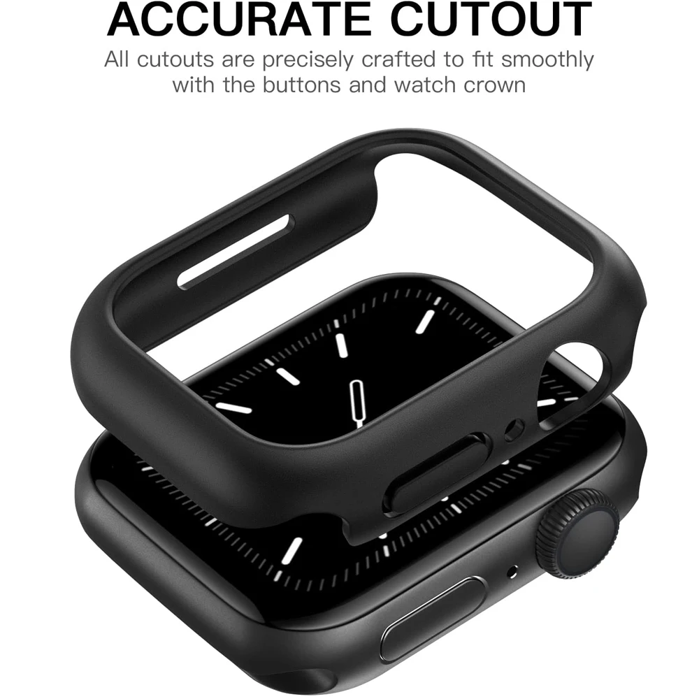 Premium Protective Cover for Smartwatch Screen with Durable PC Bumper Frame