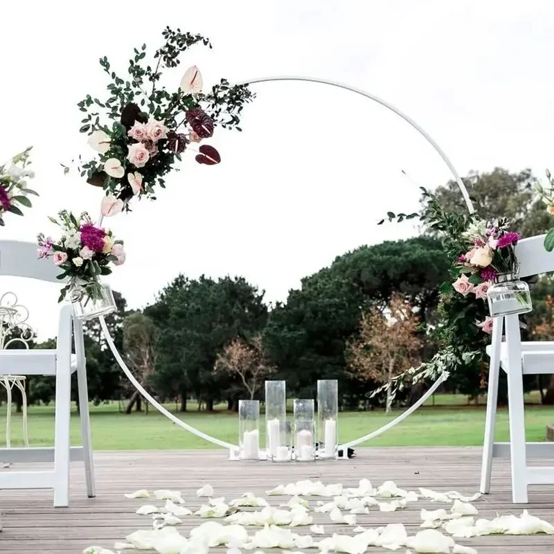 Balloon Arch Set Round Balloon Arch Circle Stand Holder Frame Ring Birthday Wedding Party Baby Shower Decorations